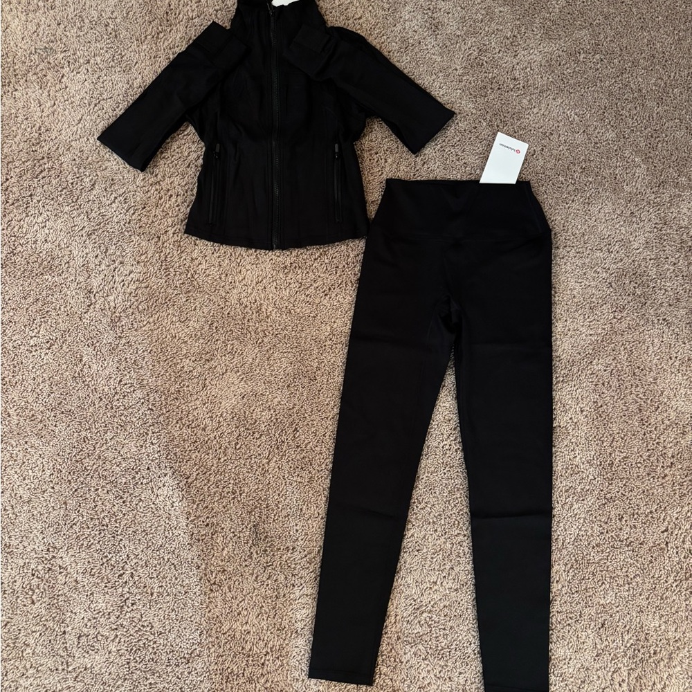 Lululemon Athletica Black Activewear Set